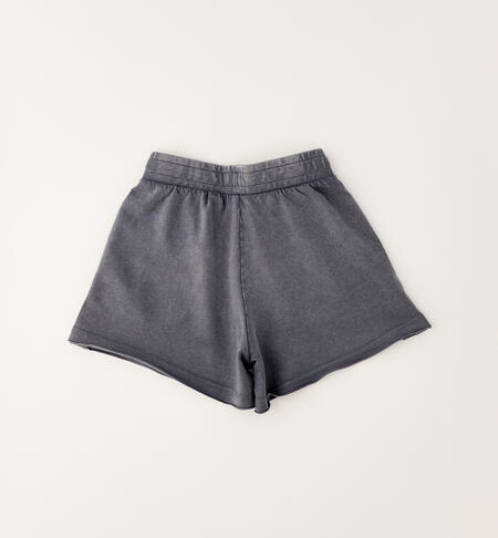Pantalone corto da ragazza GRIGIO SCURO-0564