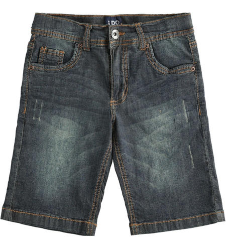 Denim short trousers for boys from 8 to 16 years iDO SOVRATINTO BEIGE-7180