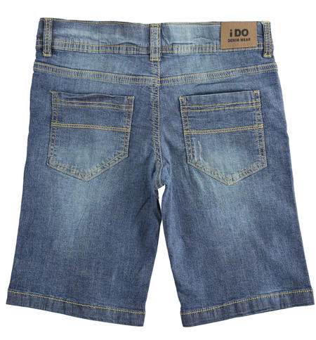 Denim short trousers for boys from 8 to 16 years iDO STONE WASHED-7450