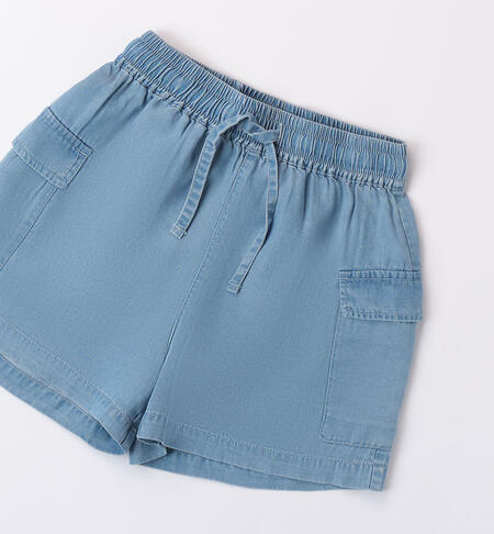 Pantalone corto in lyocell per ragazza LAVATO CHIARISSIMO-7300