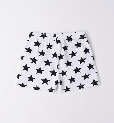 iDO shorts for girls in a variety of patterns from 8 months to 16 years BIANCO-NERO-6VL9