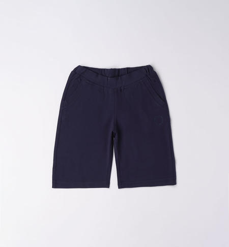 Pantalone corto ragazzo con ricamo da 8 a 16 anni iDO NAVY-3854