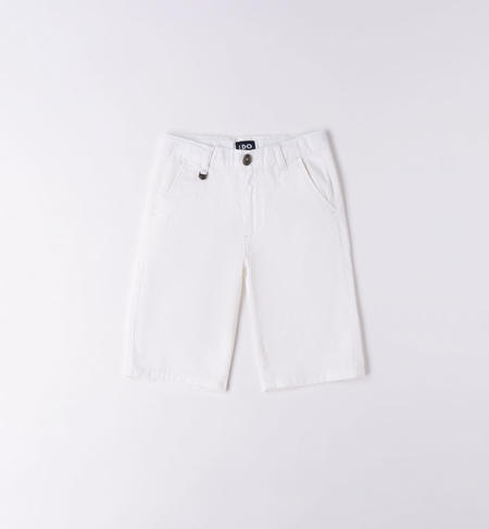 Pantalone corto ragazzo BIANCO