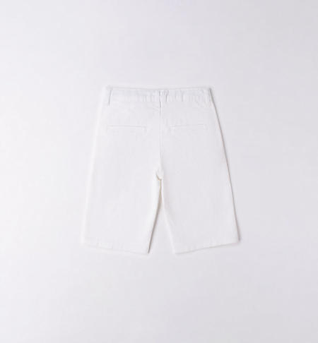 iDO shorts for boys from 8 to 16 years BIANCO-0113
