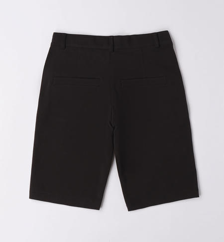 iDO shorts in cotton for boys from 8 to 16 years NERO-0658