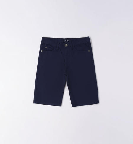Pantalone corto ragazzo slim fit da 8 a 16 anni iDO NAVY-3854