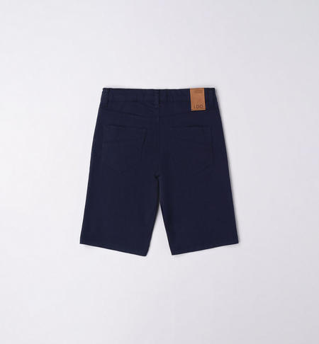 Pantalone corto ragazzo slim fit da 8 a 16 anni iDO NAVY-3854