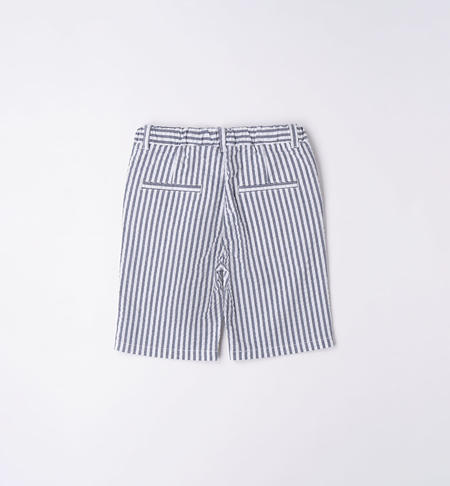 iDO striped shorts for boys from 8 to 16 years NAVY-3854