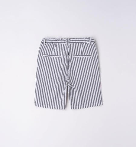 iDO striped shorts for boys from 8 to 16 years NERO-0658