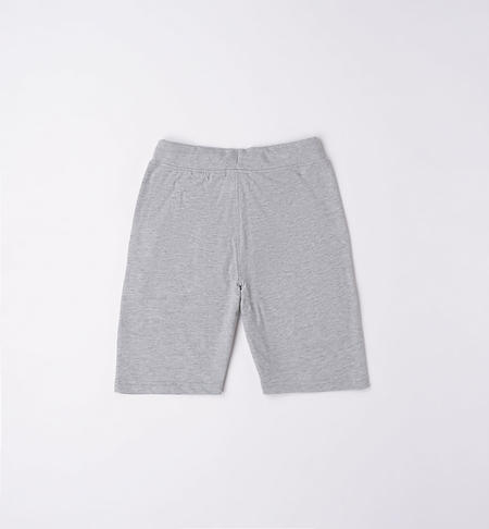 iDO sports shorts for boys from 8 to 16 years GRIGIO MELANGE-8992