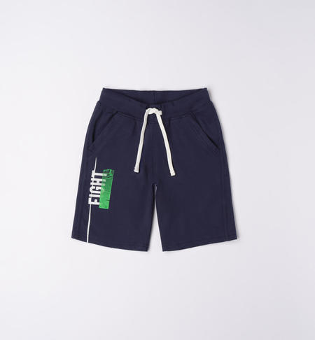 iDO sports shorts for boys from 8 to 16 years NAVY-3854