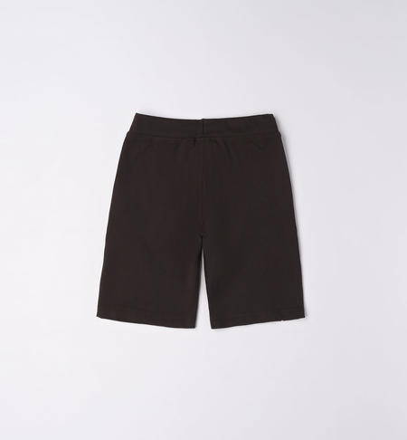 Pantalone corto sportivo ragazzo da 8 a 16 anni iDO NERO-0658