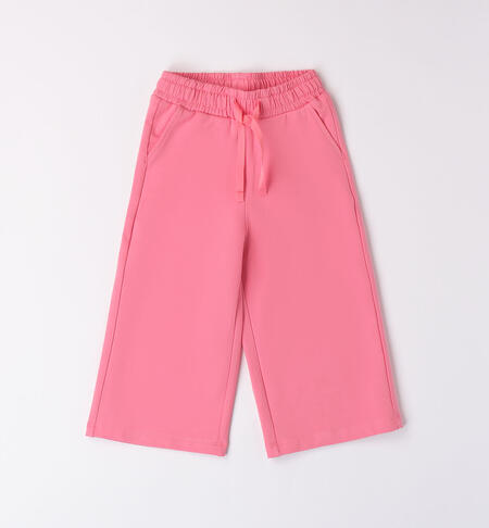 Girls' cropped trousers PINK