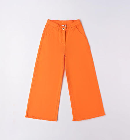 Pantalone cropped per ragazza da 8 a 16 anni iDO ARANCIONE-1853