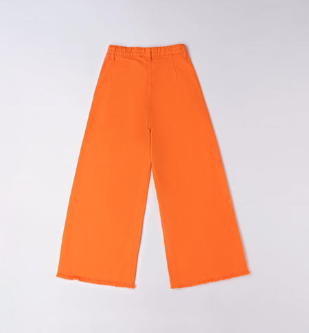 Pantalone cropped per ragazza da 8 a 16 anni iDO ARANCIONE-1853