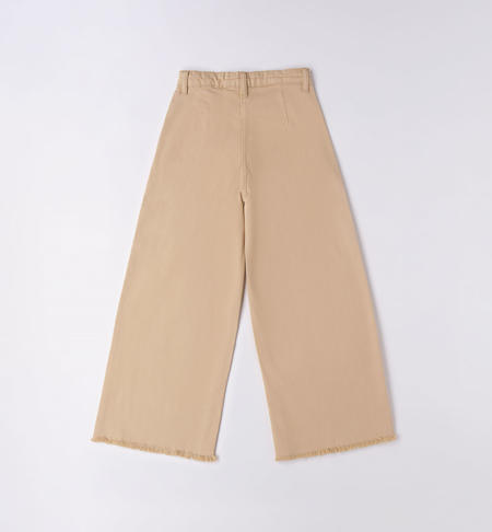 Pantalone cropped per ragazza da 8 a 16 anni iDO BEIGE-0924