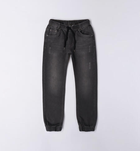 Pantalone denim per ragazzo da 8 a 16 anni iDO GRIGIO CHIARO-7992