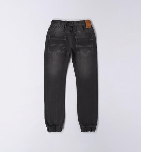 Pantalone denim per ragazzo da 8 a 16 anni iDO GRIGIO CHIARO-7992