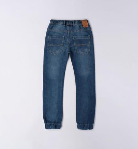 Pantalone denim per ragazzo da 8 a 16 anni iDO STONE WASHED CHIARO-7400