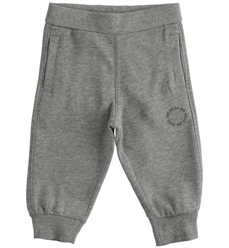 Pantalone felpato bambino - da 9 mesi a 8 anni iDO GRIGIO MELANGE-8970