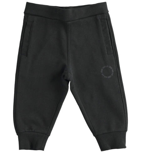 Pantalone felpato bambino - da 9 mesi a 8 anni iDO NERO-0658