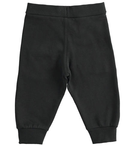 Pantalone felpato bambino - da 9 mesi a 8 anni iDO NERO-0658
