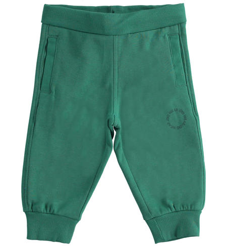 Pantalone felpato bambino - da 9 mesi a 8 anni iDO VERDE-4734