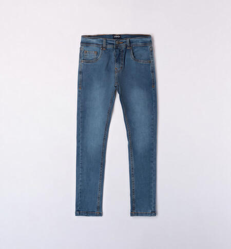 Pantalone in denim per ragazzo da 8 a 16 anni iDO STONE WASHED CHIARO-7400