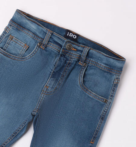 iDO denim trousers for boys from 8 to 16 years STONE WASHED CHIARO-7400