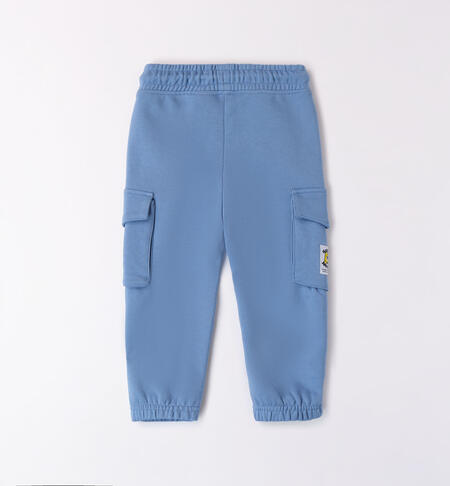 Cargo-style trousers in jersey fleece AVION-3724