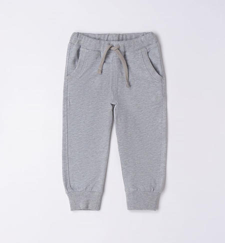 iDO sweatpants for boys from 9 months to 8 years GRIGIO MELANGE-8992