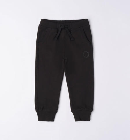 iDO sweatpants for boys from 9 months to 8 years NERO-0658