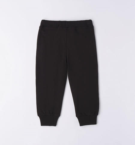 iDO sweatpants for boys from 9 months to 8 years NERO-0658