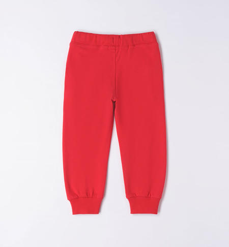 iDO sweatpants for boys from 9 months to 8 years ROSSO-2256