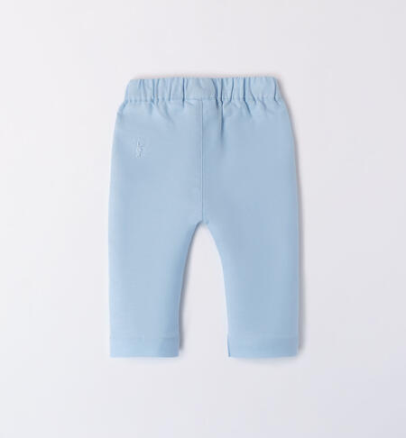 Pantalone in lino per bimbo AZZURRO-3872