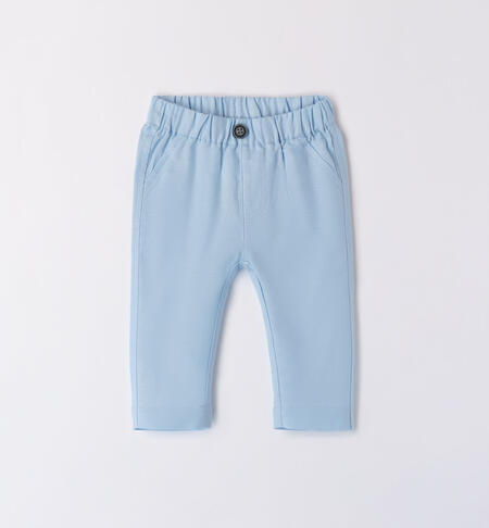 Baby boys' linen trousers AZZURRO-3872