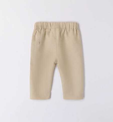 Pantalone in lino per bimbo BEIGE-0152