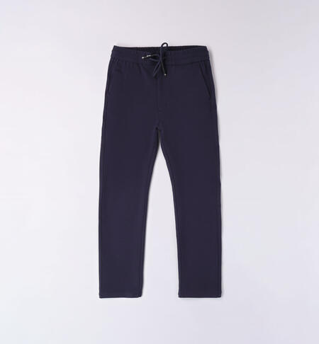 Pantalone in punto milano per ragazzo da 8 a 16 anni iDO NAVY-3885