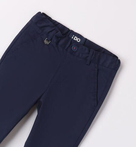 Boys' satin trousers NAVY-3854