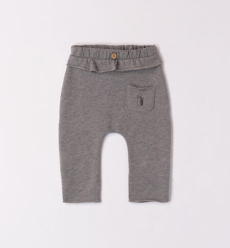 Girls' grey trousers GREY