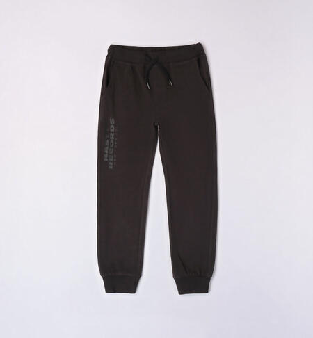 iDO jersey trousers for boys from 8 to 16 years NERO-0658