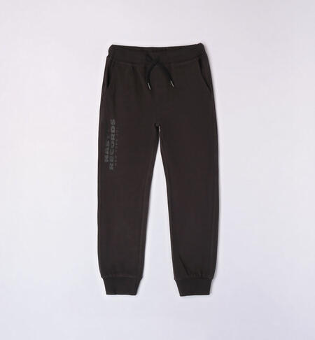 Boys' jersey trousers BLACK