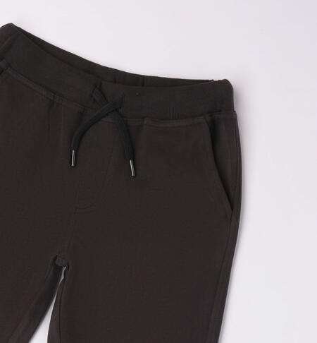 iDO jersey trousers for boys from 8 to 16 years NERO-0658