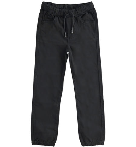 Pantalone jogger fit ragazzo - da 8 a 16 anni iDO NERO-0658