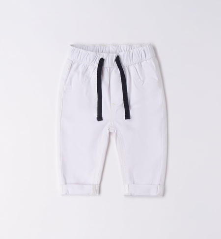 Pantalone lungo neonato BIANCO