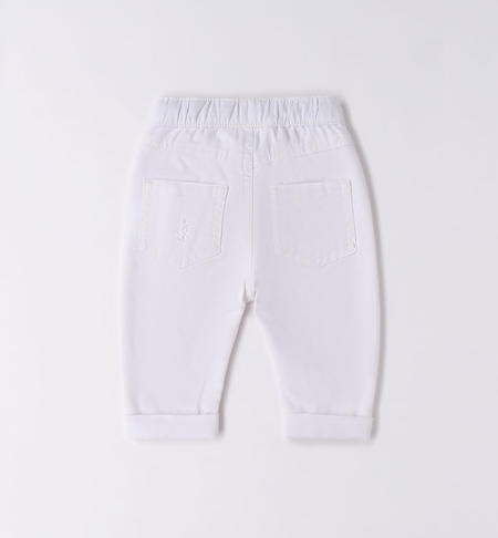 Pantalone lungo neonato da 1 a 24 mesi iDO BIANCO-0113