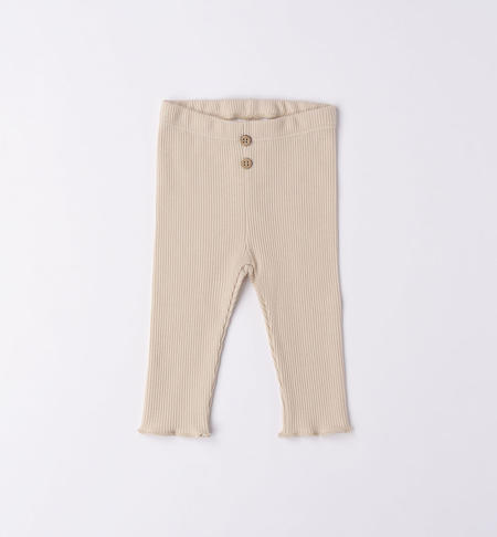 Pantalone neonata waffle BEIGE