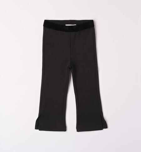 iDO black trousers for girls aged 9 months to 8 years NERO-0658