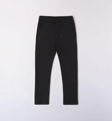 Boys' black trousers BLACK