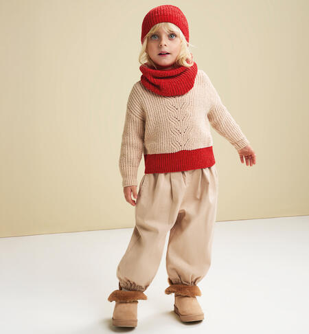 Pantalone per bambina BEIGE
